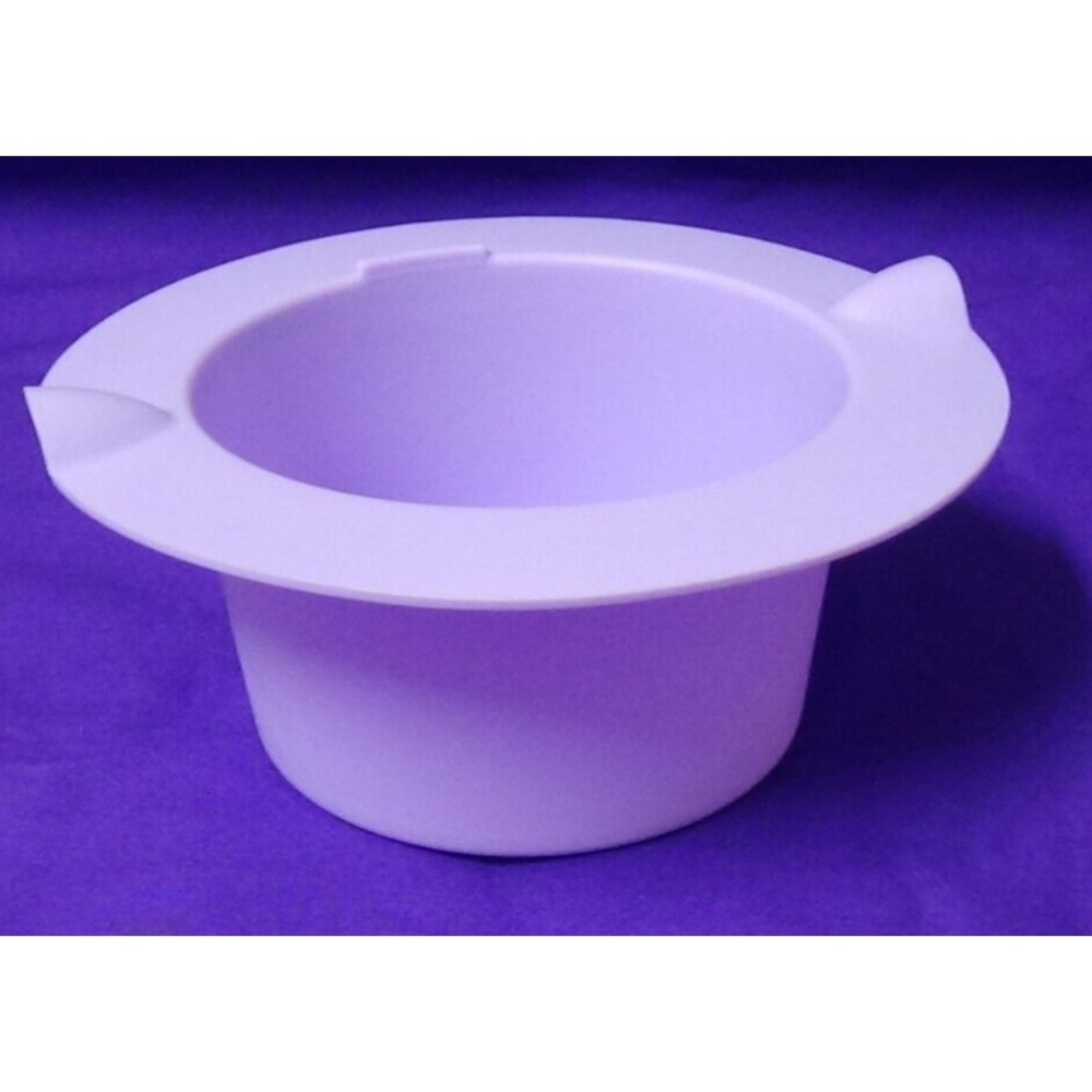 Wax Warmer Non-Stick 13 1/2 oz Easy Clean Silicone Bowl Tray Lavender #341
